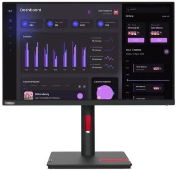 Монитор Lenovo 23.8" ThinkVision T24i-30 черный IPS LED 4ms 16:9 HDMI матовая HAS Piv 1000:1 250cd 178гр/178гр 1920x1080 60Hz VGA DP FHD USB 5.4кг