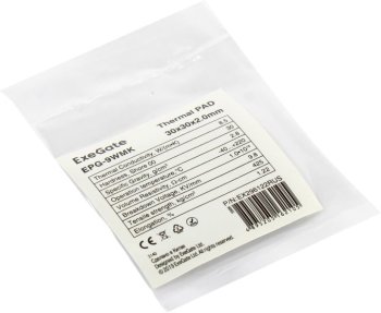 Термопрокладка [NEW] ExeGate EPG-9WMK <EX296122RUS> 30x30x2мм