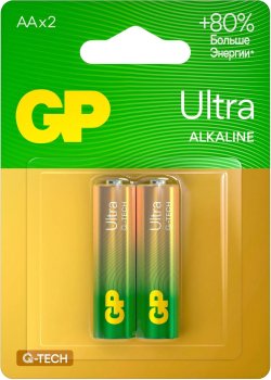 Батарейка GP Ultra Alkaline 15AUA21-2CRSBC2 AA (2шт)