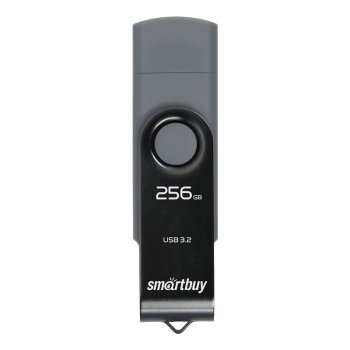 Накопитель USB SmartBuy Twist Dual 256 ГБ, серый гранит