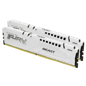 Оперативная память Kingston Fury Beast White DDR5 5200 МГц 2x32 ГБ (KF552C40BWK2-64)