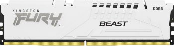 Оперативная память Kingston Fury Beast White DDR5 5600 МГц 1x16 ГБ (KF556C40BW-16)
