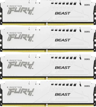 Оперативная память Kingston Fury Fury Beast DDR5 5600 МГц 4x16 ГБ (KF556C40BWK4-64)
