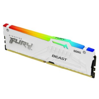 Оперативная память Kingston Fury Beast White RGB DDR5 5600 МГц 1x32 ГБ (KF556C40BWA-32)