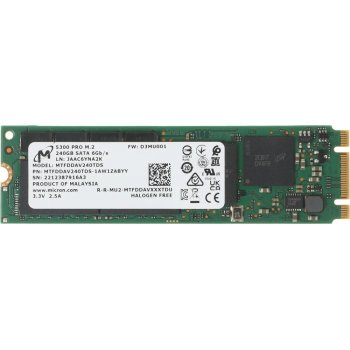 Накопитель SSD Micron 5300 PRO 240GB M.2 SATA Non-SED Enterprise Solid State Drive