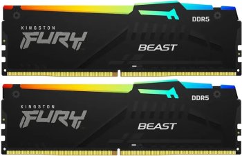 Оперативная память Kingston Fury Fury Beast DDR5 6800 МГц 2x16 ГБ (KF568C34BBEAK2-32)