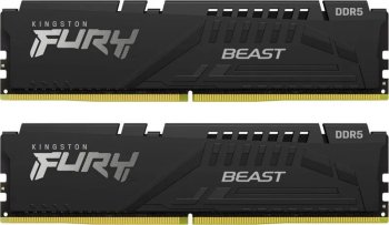 Оперативная память Kingston Fury Fury Beast DDR5 6400 МГц 2x16 ГБ (KF564C32BBEK2-32)