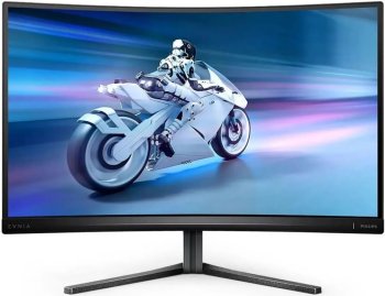 Монитор 27" Philips 27M2C5200W Evnia (VA, 280Hz, Curved LCD, 1920x1080, HDMI, DP)