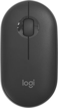 Мышь беспроводная Logitech Pebble 2 M350S графитовый, 4000 dpi, Bluetooth, кнопки - 3