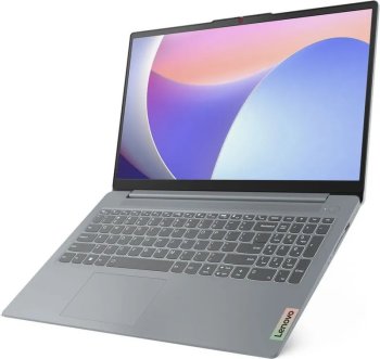 Ноутбук Lenovo IdeaPad Slim 3 15IRU8 15.60", Intel Core i5-1335U, RAM 8 ГБ, SSD 256 ГБ, Intel Iris Xe Graphics, Без системы, (82X7003MRK), серый, Русс