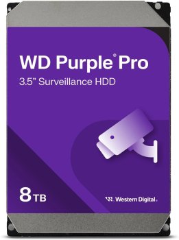 Жесткий диск WD SATA-III 8Тб WD8002PURP Surveillance Purple Pro (7200rpm) 256Mb 3.5"