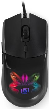 Мышь проводная Оклик 714GM черный, 3200 dpi, USB, кнопки - 7