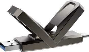 Накопитель USB Netac US5 128GB USB3.2+TypeC Solid State Flash Drive, up to 550MB/500MB/s
