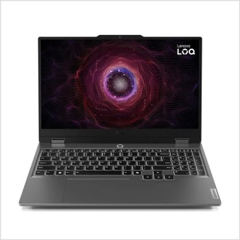 Ноутбук Lenovo LOQ 15AHP9 15.6", AMD Ryzen 5 8645HS, 16 ГБ, SSD 512 ГБ, NVIDIA GeForce RTX 4050 (6 Гб), Без ОС, (83DX006YRK), серебристый, Русская рас
