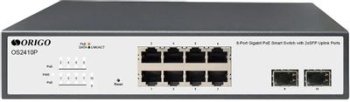 Коммутатор Origo OS2410P/120W OS2410P/120W/A1A 8x1Гбит/с 2SFP 8PoE 120W настраиваемый