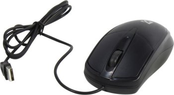 Мышь проводная Defender Trace MB-989 черный, 1000 dpi, USB, кнопки - 3