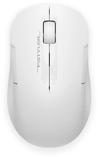 Мышь беспроводная A4Tech Fstyler FG15CS Air2 белый оптическая 1200dpi silent USB для ноутбука 3but