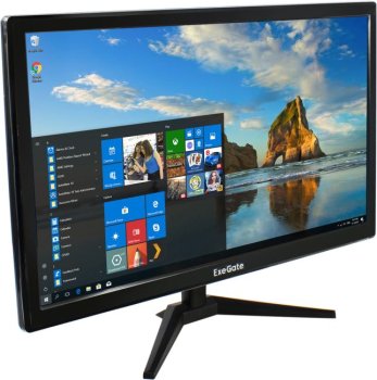 Монитор 21.5" ExeGate EB2200A (VA LED Grade A+, FHD, 1920x1080@75Гц, 16:9, 200cd/m2, 3000:1, 170°/160°, 5ms, D-Sub, HDMI, Flicker-free, Low Blue Light