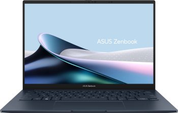 Ноутбук Asus Zenbook 14 OLED UX3405MA-QD992 Core Ultra 9 185H 16Gb SSD512Gb Intel Arc 14" OLED FHD+ (1920x1200) noOS blue WiFi BT Cam Bag (90NB11R1-M0