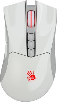 Мышь беспроводная A4Tech Bloody R90 Plus белый оптическая 5000dpi USB 8but (R90 PLUS GREUISH WHITE)