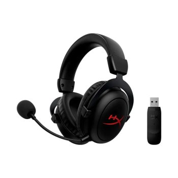 Наушники с микрофоном игровая HyperX Cloud II Core, радиоканал, USB, черный (6Y2G8AA)