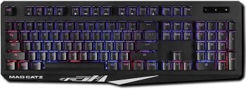 Клавиатура игровая Mad Catz S.T.R.I.K.E. 6 US [БЕЗ РУССКОЙ РАСКЛАДКИ] чёрная (Mad Catz RED Switch, 61 кл., RGB подсветка, USB)