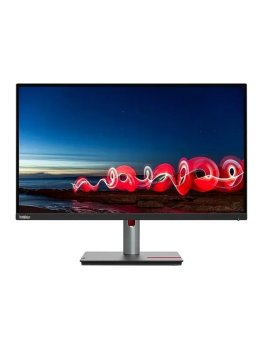Монитор Lenovo 27" T27h-30, 16:9, IPS, 2560x1440, 4ms, 350cd, 60Hz, 1xHDMI, 1xDP, USB-C, 4xUSB, LAN, HAS, черный/красный