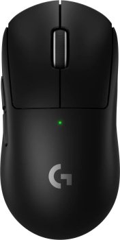 Мышь беспроводная LOGITECH G PRO X Superlight 2 чёрная игровая (2,4 ГГц, 5 кнопок, LIGHTFORCE hybrid switches, HERO 2, 32000 dpi, USB, 910-006632)
