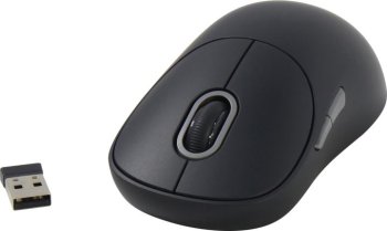 Мышь беспроводная Xiaomi Wireless Mouse 3 черный оптическая 1200dpi BT/Radio для ноутбука (BHR8913GL)