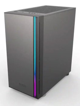 Корпус без блока питания/ PCCOOLER LM300 ARGB BK, Flat Mid Tower, Black, TG, 0.45 SPCC, 1x120mm mATX, mITX 170/330/150mm 2x2.5", 2x3.5", 5xPCI 1xUSB-A