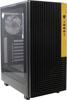 Корпус ACD Citadel 101 ATX, Black, USB3.0*1 + USB2.0*2 + HD AUDIO, 1*12cm H1 argb fan at rear, 3*12cm H1 argb fas at front, TG