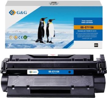 Картридж G&G GG-C7115A C7115A черный (2500стр.) для HP LJ 1000/1005/1200/1200N/1200SE/1220/1220SE/3300MFP/3320N MFP/3320MFP/3330MFP Canon LBP