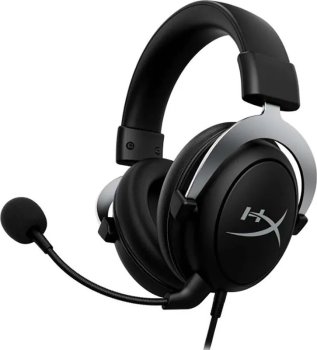 Наушники с микрофоном HyperX проводные Cloud X для Xbox, 3.5 мм, черный, серый