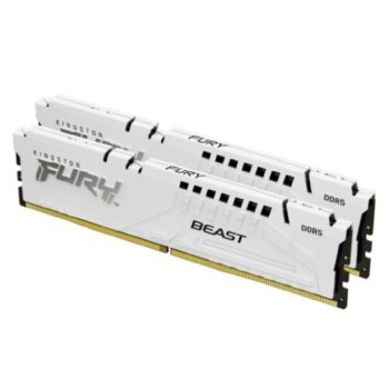 Оперативная память Kingston Fury Beast White DDR5 6000 МГц 2x16 ГБ (KF560C36BWE2K2-32)