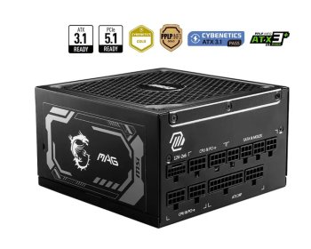 Блок питания MSI MAG A1250GL PCIE5 , 1250W, 80+ Gold, полностью модульный, ATX 3.0, PCIE5