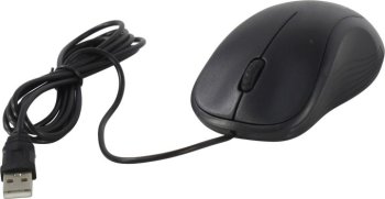 Мышь CBR CM 108 черный USB, офисн., 1000dpi, 3 кн., 1.8 м, резиновое колесо прокрутки