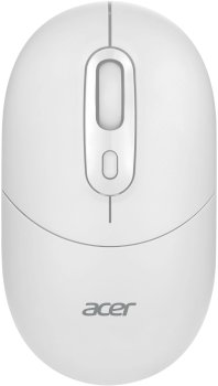 Мышь беспроводная Acer OMR301 белый оптическая (1600dpi) BT/Radio USB (4but)