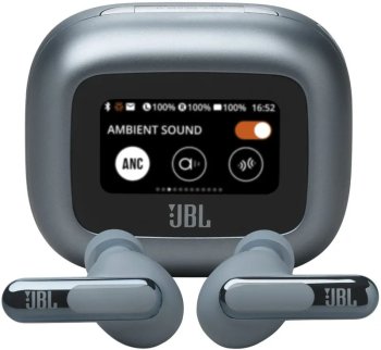 Наушники с микрофоном JBL беспроводные LIVE BEAM 3, USB Type-C, синий