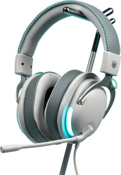 Наушники с микрофоном IO by Red Square проводные Harmony, 3.5 мм, USB, светло-серый, белый