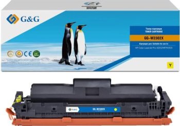 Картридж G&G GG-W2302X W2302X желтый (5500стр.) для HP CLJ Pro 4203/MFP 4303