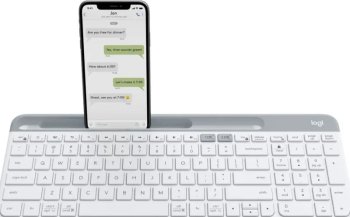 Клавиатура Logitech беспроводная K580 OFF-WHITE с гравировкой, Русская раскладка, белый 920-009209