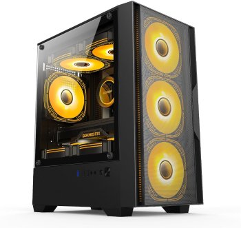 Корпус Accord ACC-ZCU1B черный без БП mATX 3x120mm 1xUSB3.0 1xUSB3.1 audio