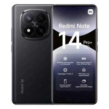 Смартфон Xiaomi Redmi Note 14 Pro+ 5G, 8/256Gb, черный