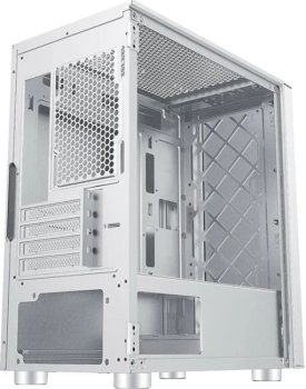 Корпус без блока питания PCCooler LM300 ARGB WH, Tempered Glass Mid Tower, белый, ABS, TG, SPCC, 1x120mm ARGB mATX, ITX 170/330/mm 2x2.5", 2x3.5", 5xP