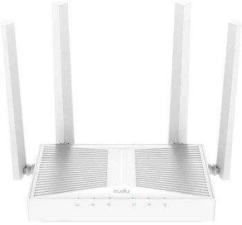 Маршрутизатор Cudy WR3000E AX3000 Dual-Band WiFi 6 Router (WAN 1 Гбит/с, 4UTP 1 Гбит/с, 802.11a/b/g/n/ac/ax, 2402Мбит/с) белый