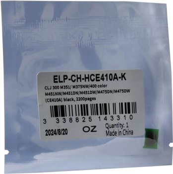 <ELP-CH-HCE410A-K> Чип для картриджа CE410A Black,  2.2K