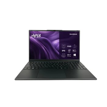Ноутбук 15.6" IPS FHD HIPER WORKBOOK black (Core i5 12450H/16Gb/512Gb SSD/VGA int/W11Pro (FWBC151-I512HR16N5FABWPG)
