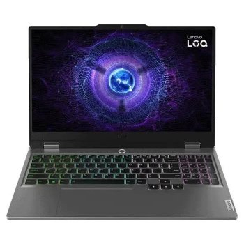 Ноутбук Lenovo LOQ 15IRX9 15.6", Intel Core i5-13450HX, 16 ГБ, SSD 1024 ГБ, NVIDIA GeForce RTX 4050 (6 Гб), Без ОС, (83DV00NNRK), серый, Русск
