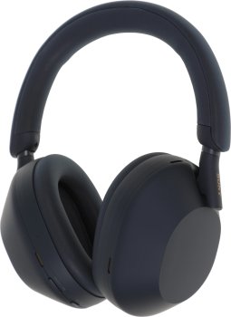 Наушники с микрофоном мониторные Sony WH-1000XM5 1.2м синий беспроводные bluetooth оголовье (WH-1000XM5/L)