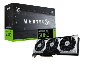Видеокарта MSI RTX5080 VENTUS 3X OC PLUS 16GB GDDR7 256bit 3xDP HDMI 3FAN RTL